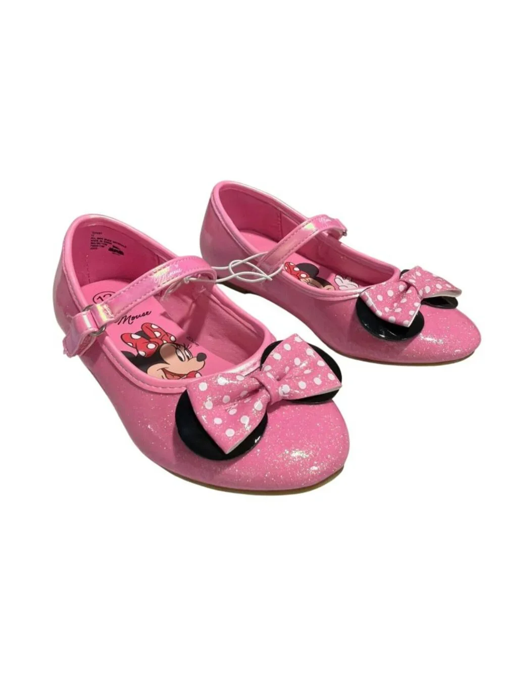 Disney Junior Minnie Mouse Ballet Flats Girls Size 12 Shoes New